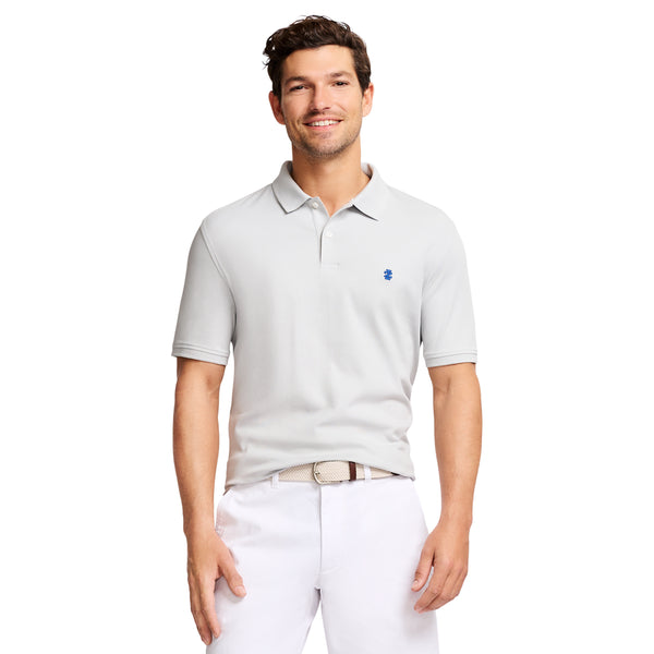 INTERLOCK SHORT SLEEVE POLO - HARBOR MIST