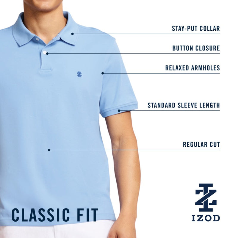 INTERLOCK SHORT SLEEVE POLO - CORNFLOWER BLUE