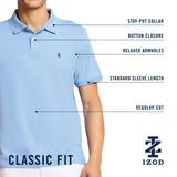 INTERLOCK SHORT SLEEVE POLO - HARBOR MIST