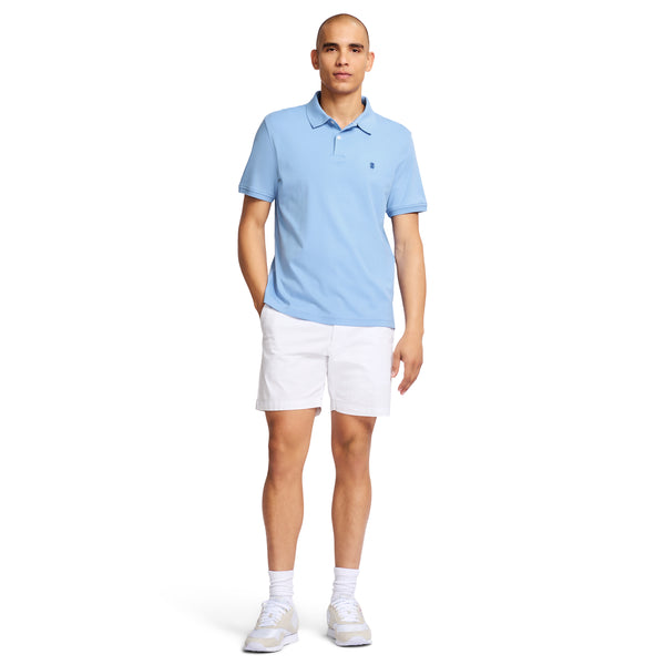 INTERLOCK SHORT SLEEVE POLO - CORNFLOWER BLUE