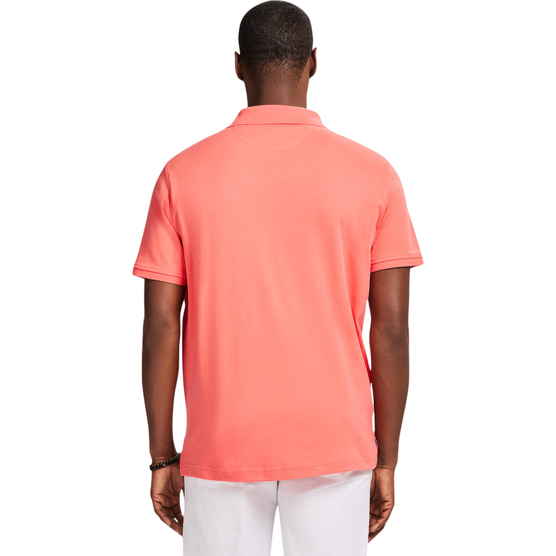 INTERLOCK SHORT SLEEVE POLO - PORCELAIN ROSE