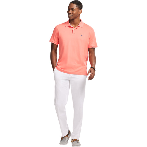 INTERLOCK SHORT SLEEVE POLO - PORCELAIN ROSE