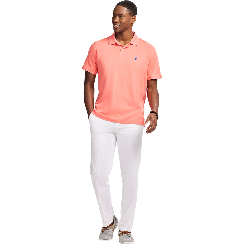 INTERLOCK SHORT SLEEVE POLO - PORCELAIN ROSE