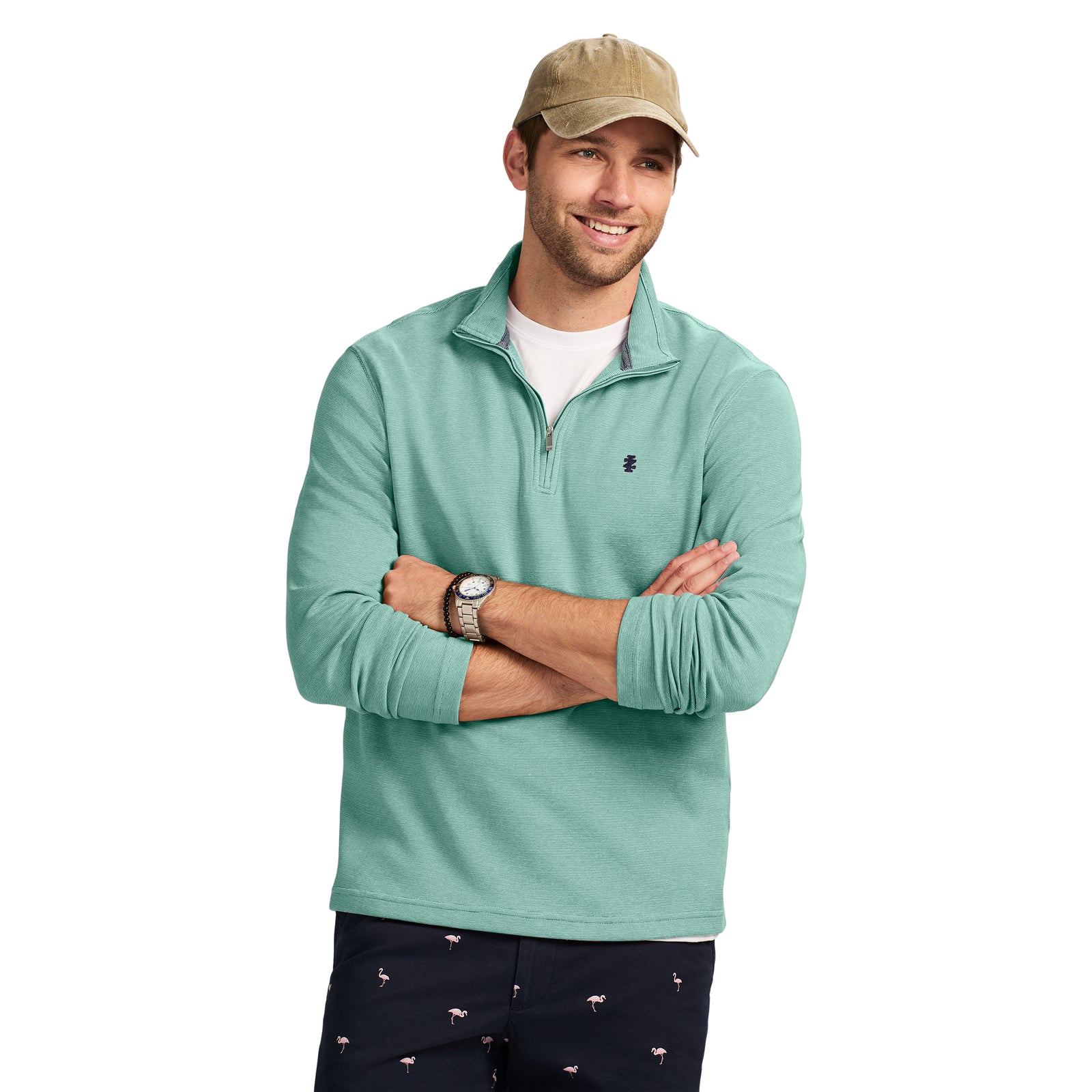 PERFORMANCE COMFORT QUARTER ZIP - BERYL GREEN – IZOD