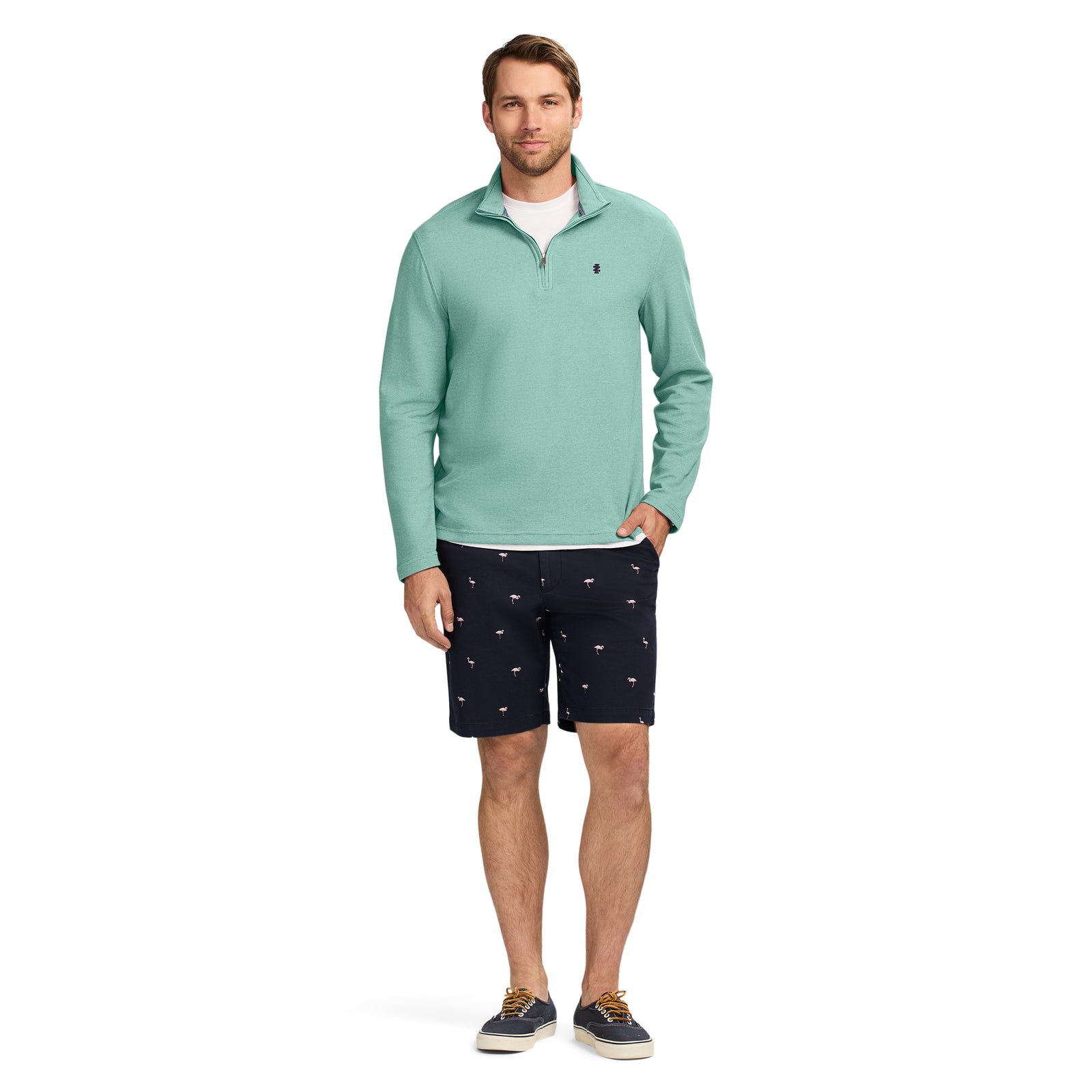 PERFORMANCE COMFORT QUARTER ZIP - BERYL GREEN – IZOD