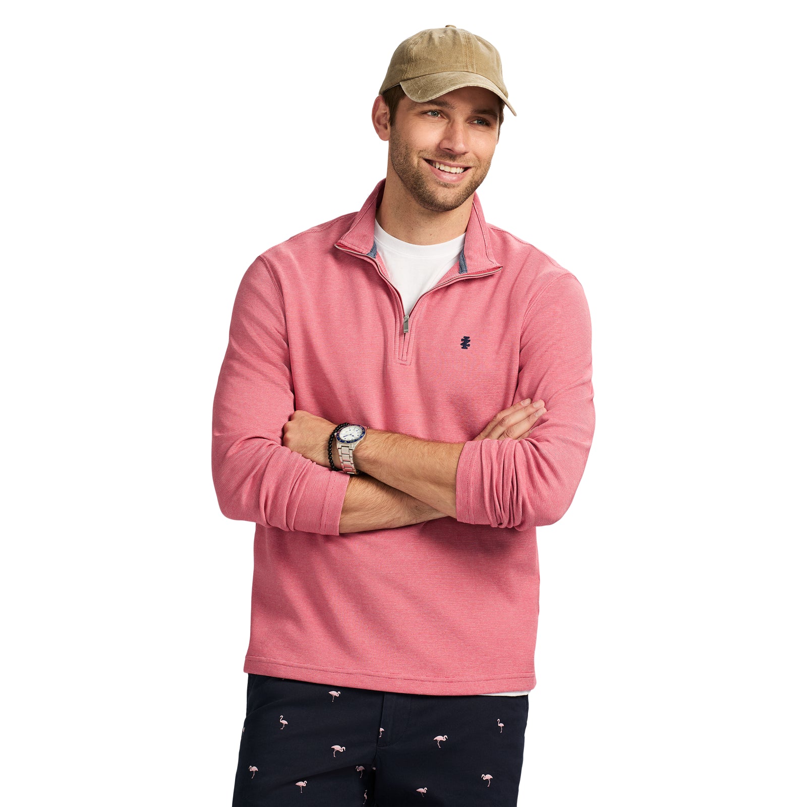 PERFORMANCE COMFORT QUARTER ZIP - HOLLY BERRY – IZOD