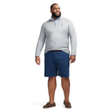 BIG & TALL PERFORMANCE COMFORT QUARTER ZIP - SMOKED PEARL