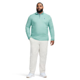 BIG & TALL PERFORMANCE COMFORT QUARTER ZIP - BERYL GREEN