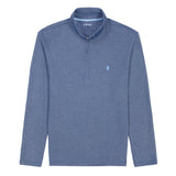 BIG & TALL PERFORMANCE COMFORT QUARTER ZIP - MEDIEVAL BLUE