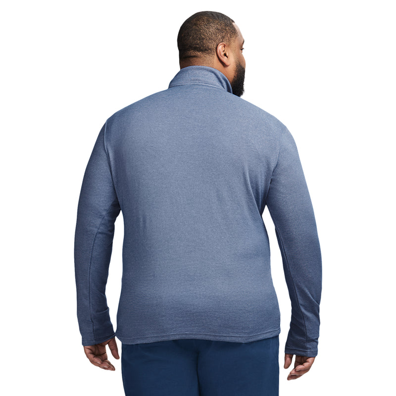 BIG AND TALL PERFORMANCE COMFORT QUARTER ZIP - MEDIEVAL BLUE