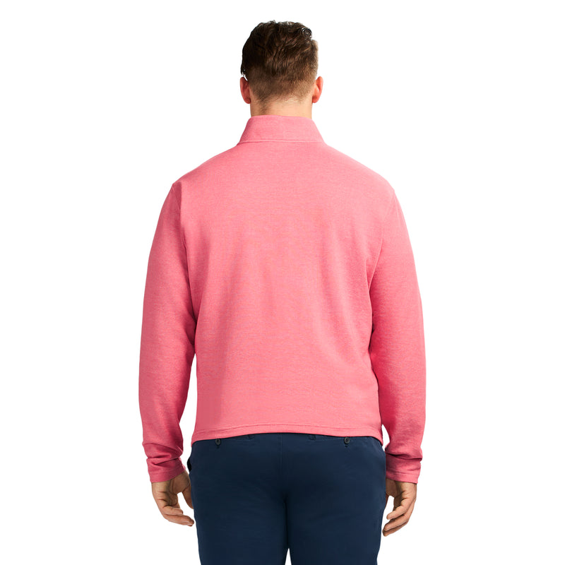 BIG AND TALL PERFORMANCE COMFORT QUARTER ZIP - HOLLY BERRY