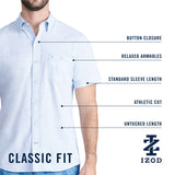 DOCKSIDE SHORT SLEEVE CHAMBRAY SHIRT - BANANA CREAM