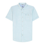 DOCKSIDE SHORT SLEEVE CHAMBRAY SHIRT - WASABI