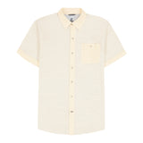 DOCKSIDE SHORT SLEEVE CHAMBRAY SHIRT - BANANA CREAM
