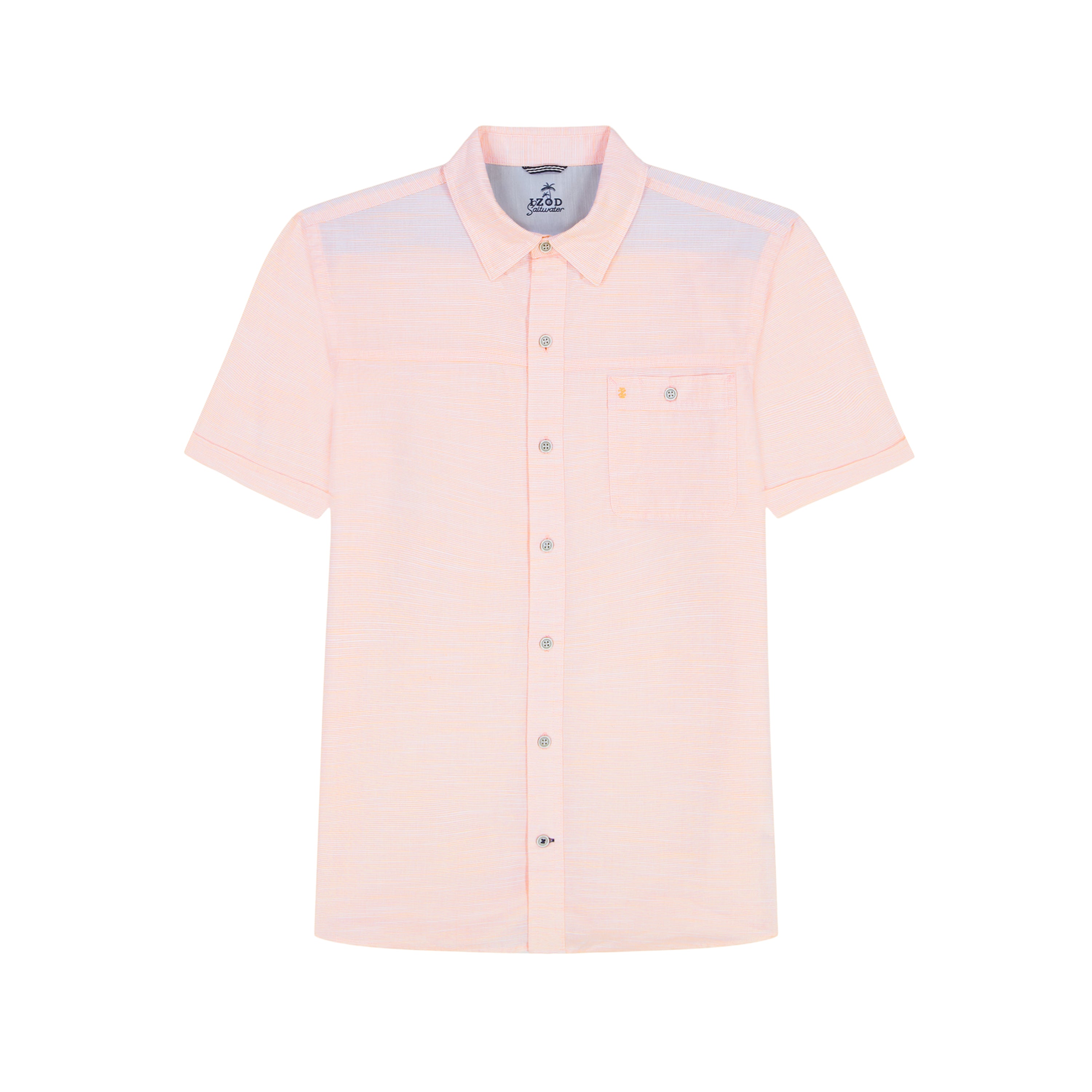 Big & Tall Dockside Solid Chambray Short Sleeve Button Down