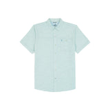 BIG & TALL DOCKSIDE SHORT SLEEVE CHAMBRAY SHIRT - WASABI