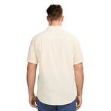 BIG & TALL DOCKSIDE SHORT SLEEVE CHAMBRAY SHIRT- BANANA CREAM