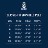 SUNSHIELD PERFORMANCE SHORT SLEEVE PRINTED POLO - PLACID BLUE