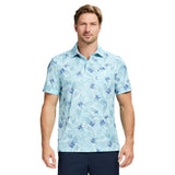 SUNSHIELD PERFORMANCE SHORT SLEEVE PRINTED POLO - LIMPET SHELL