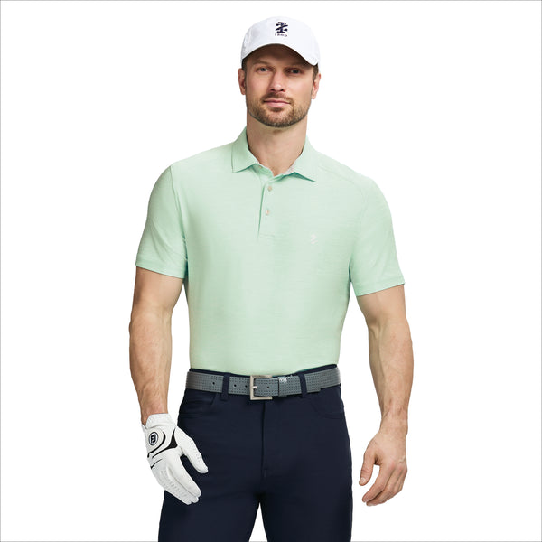 GOLF SWINGFLEX ELITE TITLEHOLDER POLO - BIRDS EGG GREEN