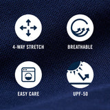GOLF SWINGFLEX ELITE TITLEHOLDER POLO - LIMPET SHELL