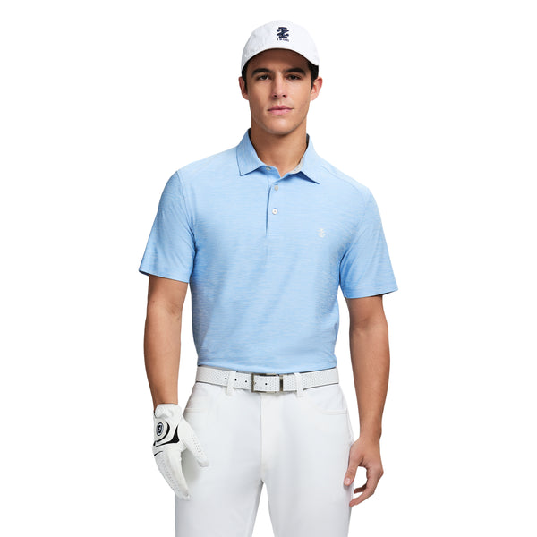 GOLF SWINGFLEX ELITE TITLEHOLDER POLO - PLACID BLUE