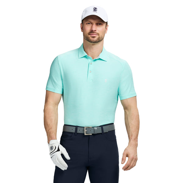 SWINGFLEX ELITE GOLF SHORT SLEEVE POLO - LIMPET SHELL