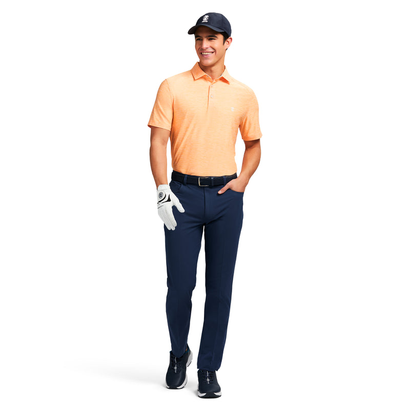 SWINGFLEX ELITE GOLF SHORT SLEEVE POLO - CANTALOUPE