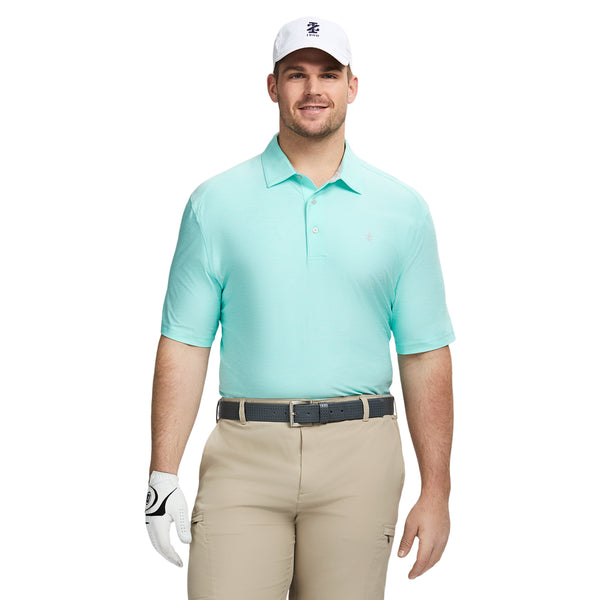 BIG & TALL SWINGFLEX ELITE GOLF SHORT SLEEVE POLO - LIMPET SHELL