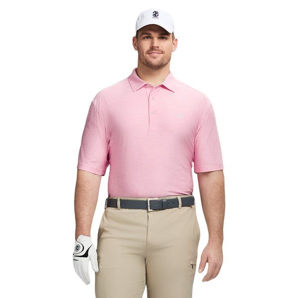 BIG & TALL SWINGFLEX ELITE GOLF SHORT SLEEVE POLO - PRISM PINK