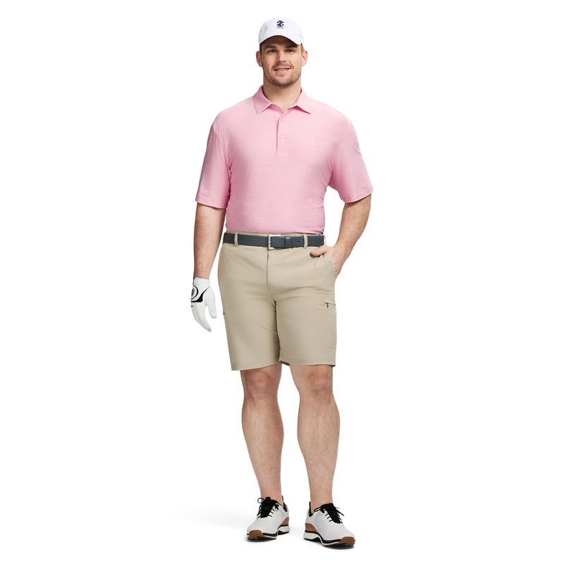 BIG & TALL SWINGFLEX ELITE GOLF SHORT SLEEVE POLO - PRISM PINK