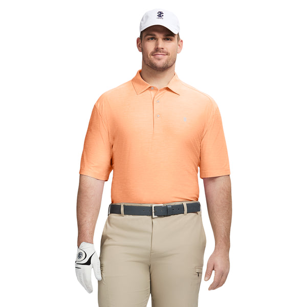 BIG & TALL SWINGFLEX ELITE GOLF SHORT SLEEVE POLO - CANTALOUPE