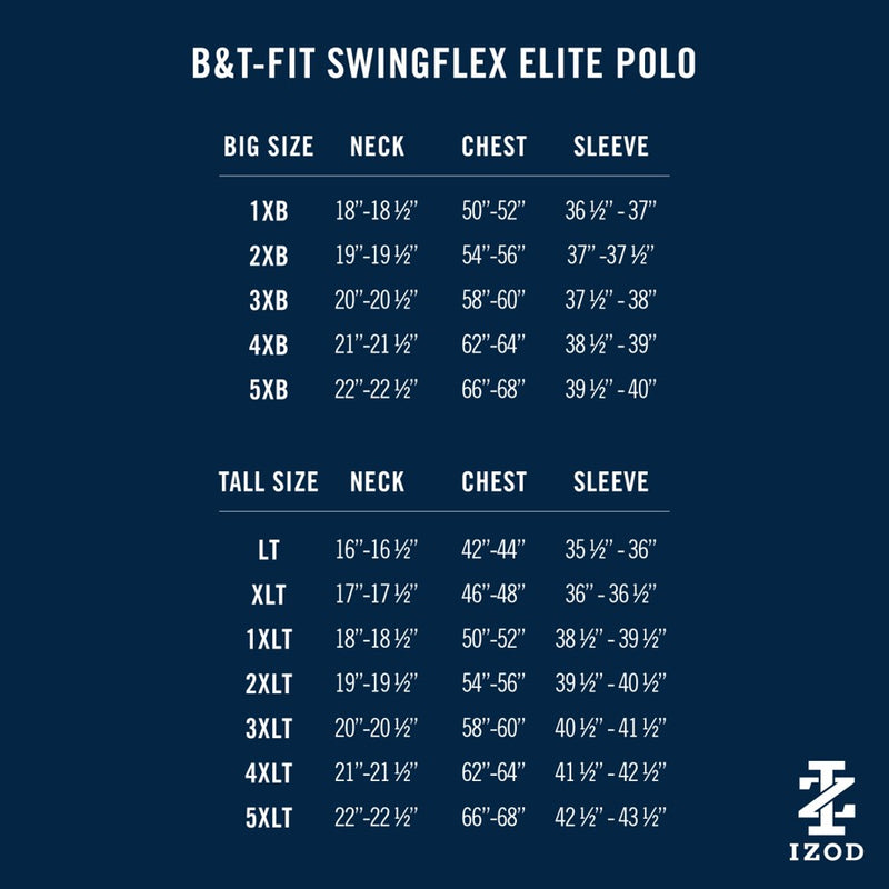 BIG & TALL SWINGFLEX ELITE GOLF SHORT SLEEVE POLO - LIMPET SHELL