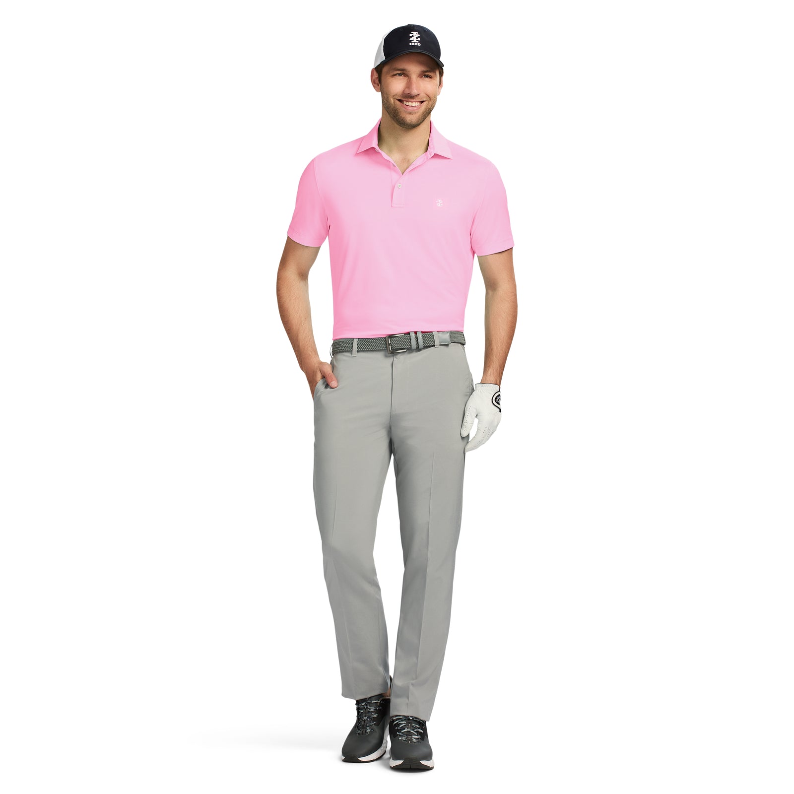 SWINGFLEX PERFORMANCE MESH POLO - PRISM PINK – IZOD