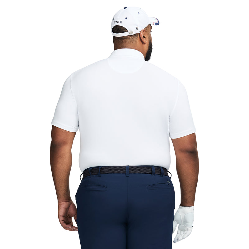 BIG AND TALL SWINGFLEX PERFORMANCE MESH POLO - BRIGHT WHITE