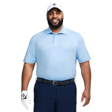 BIG & TALL GOLF SWINGFLEX MESH POLO - PLACID BLUE