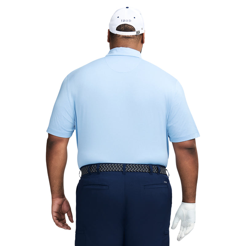 BIG AND TALL SWINGFLEX PERFORMANCE MESH POLO - PLACID BLUE