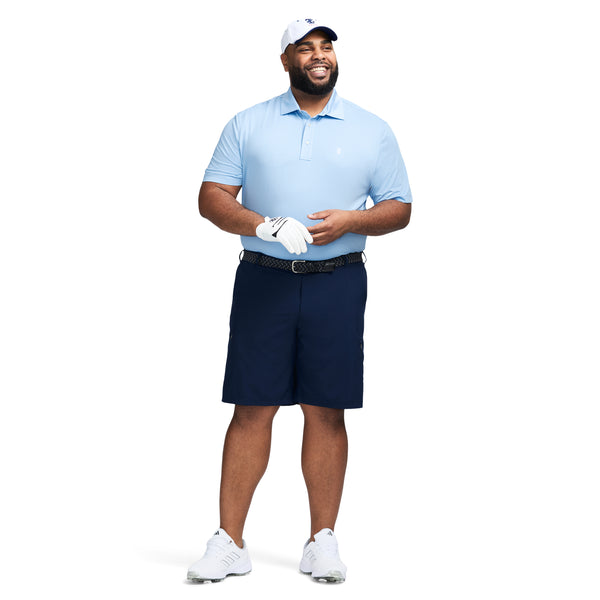 BIG AND TALL SWINGFLEX PERFORMANCE MESH POLO - PLACID BLUE