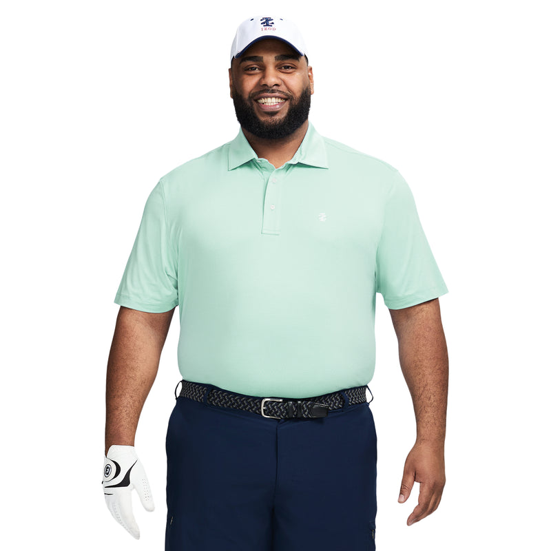 BIG AND TALL SWINGFLEX PERFORMANCE MESH POLO - LIMPET SHELL