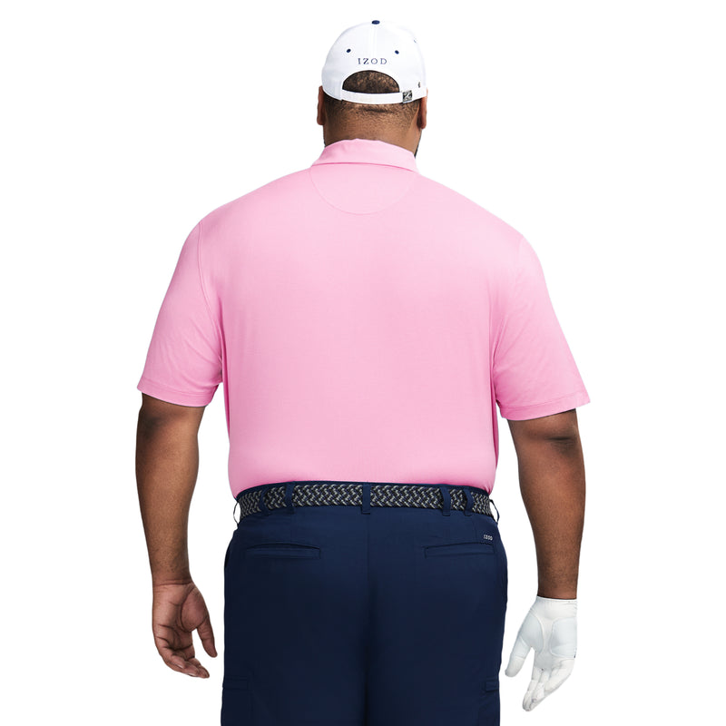 BIG AND TALL SWINGFLEX PERFORMANCE MESH POLO - PRISM PINK