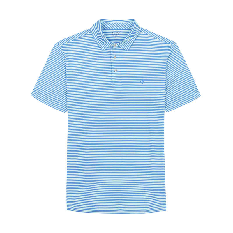 GOLF SWINGFLEX ELITE STRIPE POLO - LIMPET SHELL