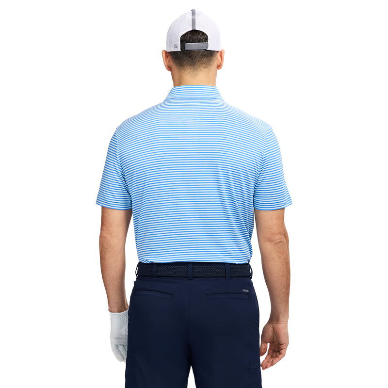 GOLF SWINGFLEX ELITE STRIPE POLO - LIMPET SHELL