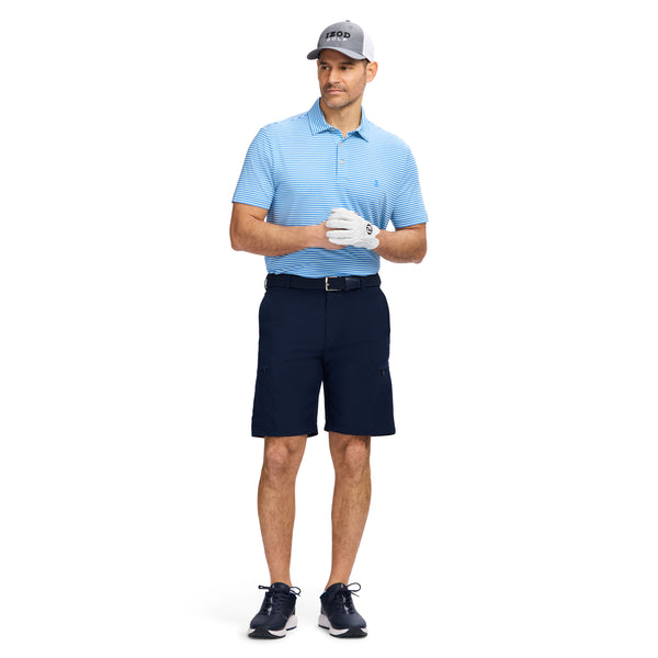 GOLF SWINGFLEX ELITE STRIPE POLO - LIMPET SHELL