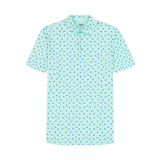 GOLF SWINGFLEX ELITE PRINTED POLO - LIMPET SHELL