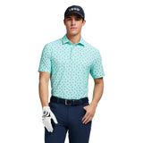 GOLF SWINGFLEX ELITE PRINTED POLO - LIMPET SHELL