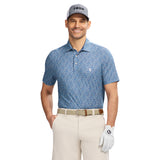 GOLF SWINGFLEX ELITE PRINTED POLO - BRIGHT COBALT