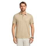 DOCKSIDE SLUB SHORT SLEEVE POLO - CROCKERY
