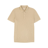DOCKSIDE SLUB SHORT SLEEVE POLO - CROCKERY