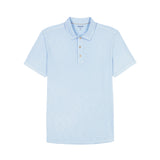 DOCKSIDE SLUB SHORT SLEEVE POLO - PLACID BLUE