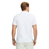 ADVANTAGE PERFORMANCE SHORT SLEEVE STRIPE POLO - BRIGHT WHITE